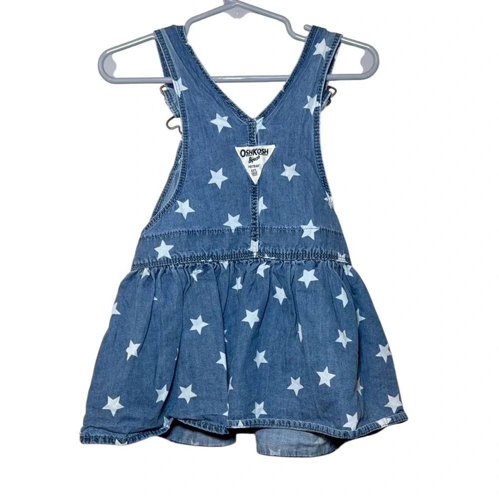 Oshkosh B’gosh Baby Girl Starry Denim Skirtall Size 18 Months - Picture 7 of 9
